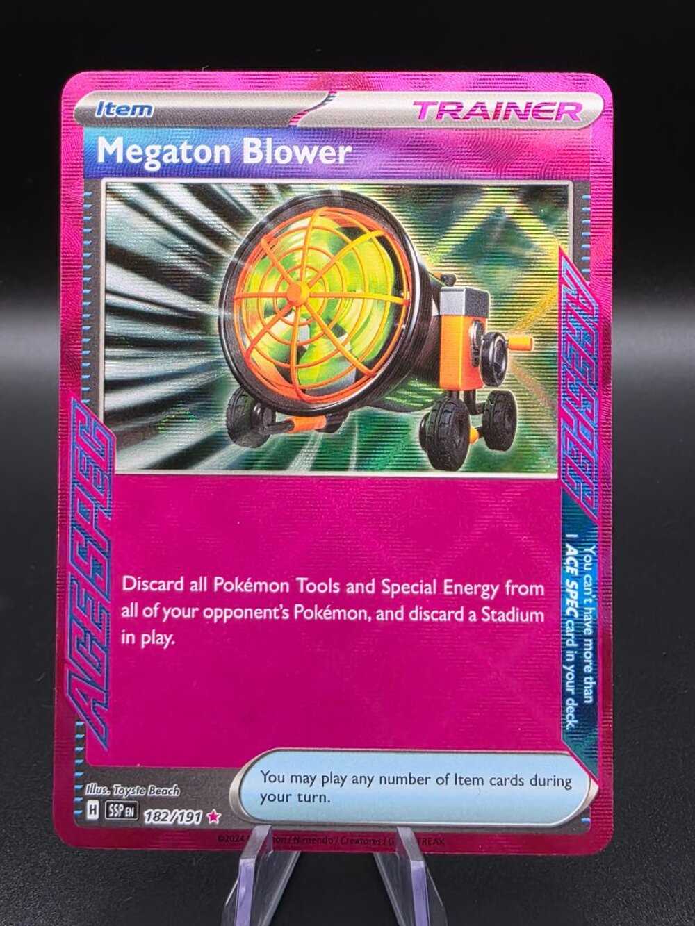 MEGATON BLOWER 182/191 ACE SPEC SURGING SPARKS POKEMON HOLO NEAR MINT